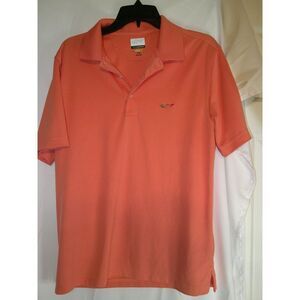 Greg Norman Play‎ Dry Orange Golf Polo Shirt Performance Athletic Wear M